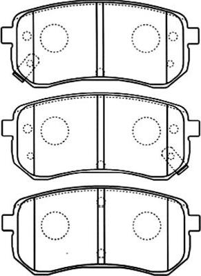 Kavo Parts BP-4014 - Əyləc altlığı dəsti, əyləc diski furqanavto.az