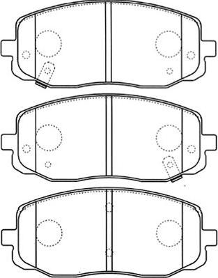 Kavo Parts BP-4015 - Əyləc altlığı dəsti, əyləc diski furqanavto.az