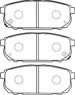 Kavo Parts BP-4011 - Əyləc altlığı dəsti, əyləc diski furqanavto.az