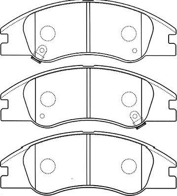 Kavo Parts BP-4012 - Əyləc altlığı dəsti, əyləc diski furqanavto.az