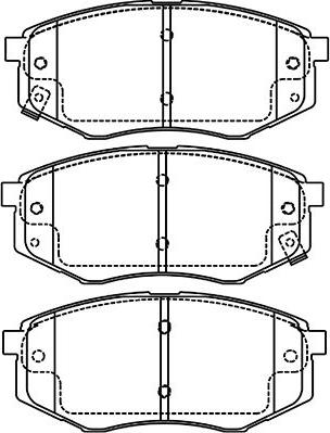 Kavo Parts BP-4027 - Əyləc altlığı dəsti, əyləc diski furqanavto.az