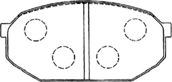 Kavo Parts BP-5547 - Əyləc altlığı dəsti, əyləc diski furqanavto.az