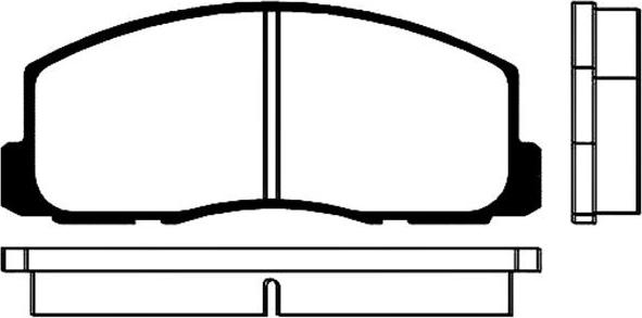 Kavo Parts BP-5504 - Əyləc altlığı dəsti, əyləc diski furqanavto.az