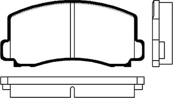 Kavo Parts BP-5503 - Əyləc altlığı dəsti, əyləc diski furqanavto.az