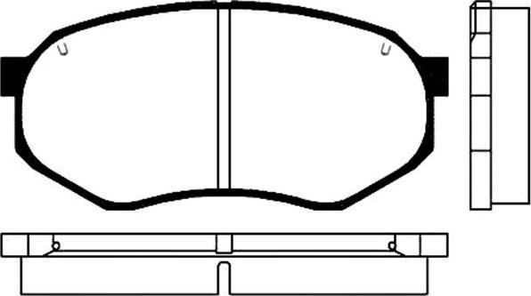 Kavo Parts BP-5502 - Əyləc altlığı dəsti, əyləc diski furqanavto.az