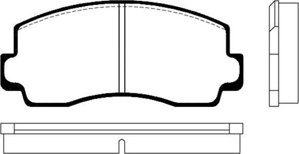 Kavo Parts BP-5512 - Əyləc altlığı dəsti, əyləc diski furqanavto.az