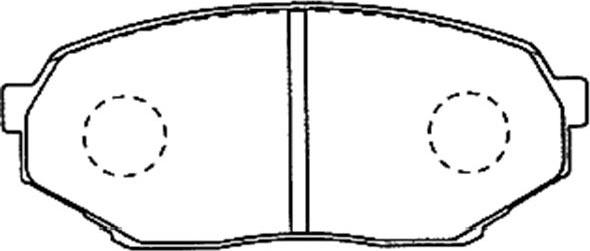 Kavo Parts BP-5534 - Əyləc altlığı dəsti, əyləc diski furqanavto.az