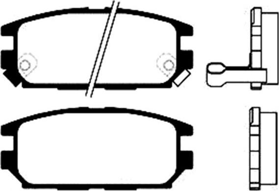 Kavo Parts BP-5524 - Əyləc altlığı dəsti, əyləc diski furqanavto.az