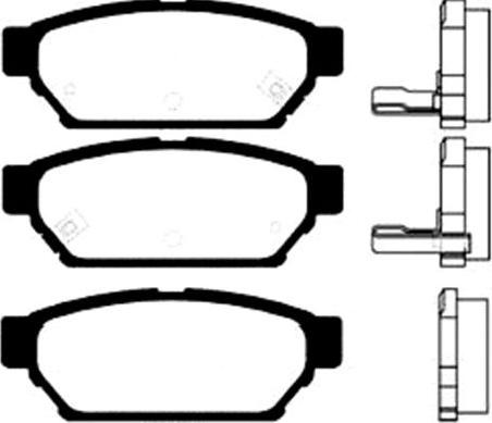 Japanparts JPP597AF - Əyləc altlığı dəsti, əyləc diski furqanavto.az