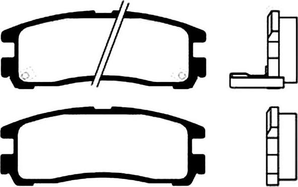 Kavo Parts BP-5522 - Əyləc altlığı dəsti, əyləc diski furqanavto.az