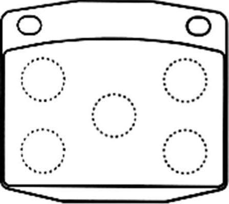 Kavo Parts BP-6586 - Əyləc altlığı dəsti, əyləc diski furqanavto.az