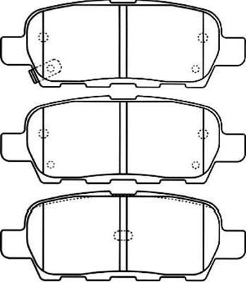 Kavo Parts BP-6571 - Əyləc altlığı dəsti, əyləc diski furqanavto.az