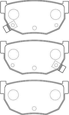 Kavo Parts BP-6609 - Əyləc altlığı dəsti, əyləc diski furqanavto.az