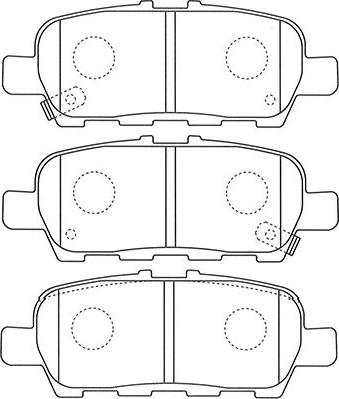 Kavo Parts BP-6605 - Əyləc altlığı dəsti, əyləc diski furqanavto.az