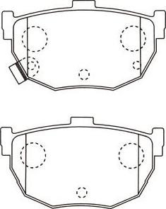 Kavo Parts BP-6617 - Əyləc altlığı dəsti, əyləc diski furqanavto.az