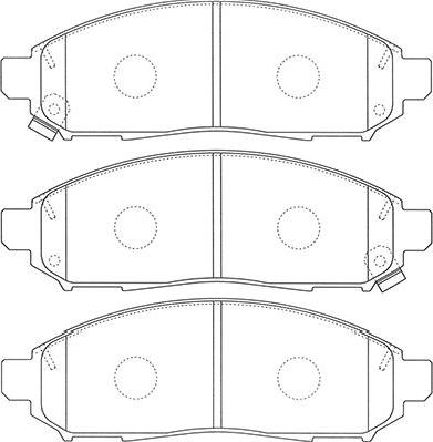 Kavo Parts BP-6620 - Əyləc altlığı dəsti, əyləc diski furqanavto.az