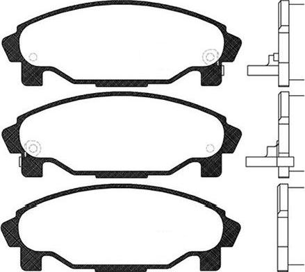 Kavo Parts BP-1509 - Əyləc altlığı dəsti, əyləc diski furqanavto.az