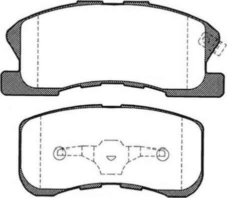 Kavo Parts BP-1510 - Əyləc altlığı dəsti, əyləc diski furqanavto.az