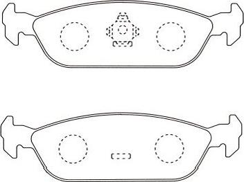 Kavo Parts BP-1511 - Əyləc altlığı dəsti, əyləc diski furqanavto.az