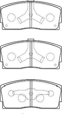 Kavo Parts BP-1517 - Əyləc altlığı dəsti, əyləc diski furqanavto.az