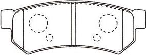 Kavo Parts BP-1019 - Əyləc altlığı dəsti, əyləc diski www.furqanavto.az