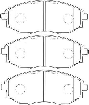 Kavo Parts BP-1014 - Əyləc altlığı dəsti, əyləc diski furqanavto.az