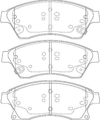 Kavo Parts BP-1017 - Əyləc altlığı dəsti, əyləc diski furqanavto.az