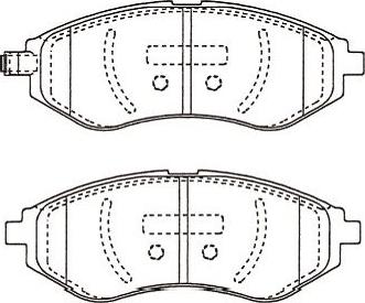 Kavo Parts BP-1021 - Əyləc altlığı dəsti, əyləc diski furqanavto.az