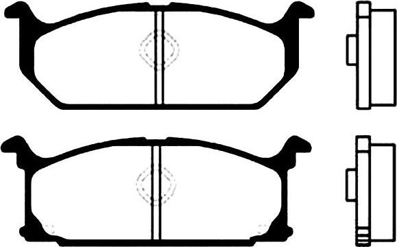 Kavo Parts BP-8502 - Əyləc altlığı dəsti, əyləc diski furqanavto.az