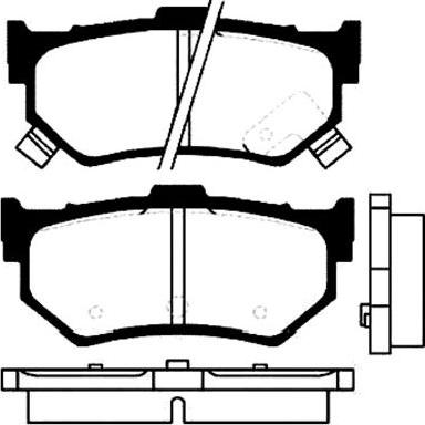 Japanparts JPP 401 - Əyləc altlığı dəsti, əyləc diski furqanavto.az