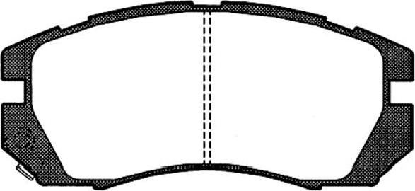 Kavo Parts BP-8008 - Əyləc altlığı dəsti, əyləc diski furqanavto.az