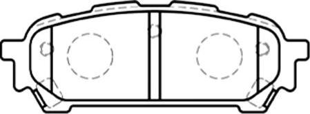 Kavo Parts BP-8019 - Əyləc altlığı dəsti, əyləc diski furqanavto.az