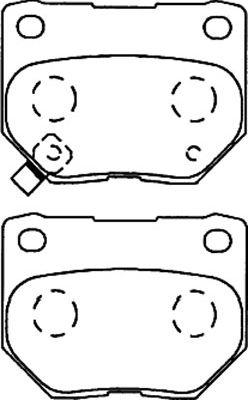 Kavo Parts BP-8015 - Əyləc altlığı dəsti, əyləc diski furqanavto.az