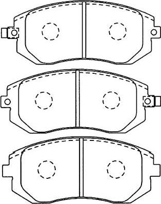 Kavo Parts BP-8017 - Əyləc altlığı dəsti, əyləc diski furqanavto.az