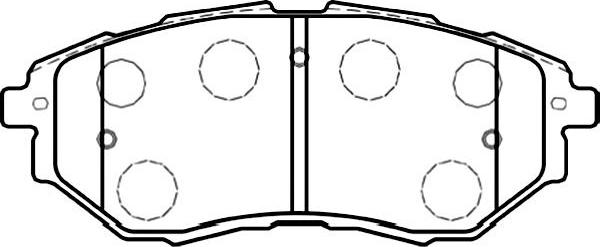 Kavo Parts BP-8020 - Əyləc altlığı dəsti, əyləc diski furqanavto.az