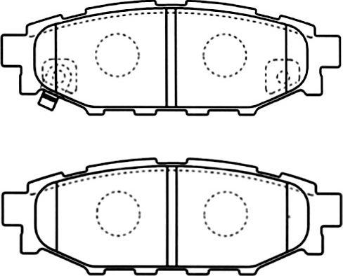 Kavo Parts BP-8021 - Əyləc altlığı dəsti, əyləc diski furqanavto.az