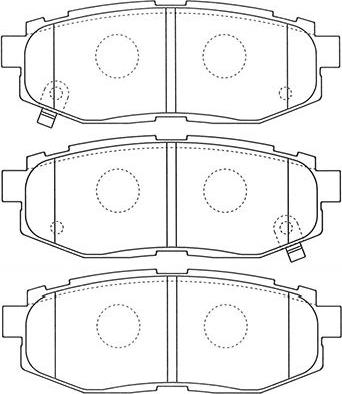 Kavo Parts BP-8023 - Əyləc altlığı dəsti, əyləc diski furqanavto.az