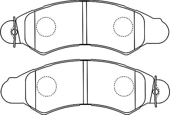 Kavo Parts BP-8022 - Əyləc altlığı dəsti, əyləc diski furqanavto.az