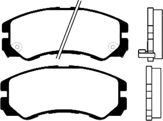 Kavo Parts BP-3501 - Əyləc altlığı dəsti, əyləc diski furqanavto.az