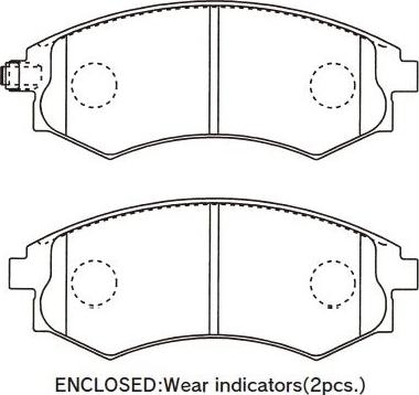 Kavo Parts BP-3041 - Əyləc altlığı dəsti, əyləc diski furqanavto.az