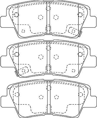 Kavo Parts BP-3048 - Əyləc altlığı dəsti, əyləc diski furqanavto.az