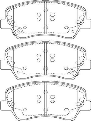 Kavo Parts BP-3047 - Əyləc altlığı dəsti, əyləc diski furqanavto.az