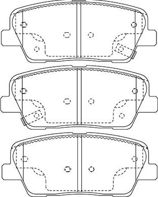 Kavo Parts BP-3039 - Əyləc altlığı dəsti, əyləc diski furqanavto.az