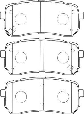 Kavo Parts BP-3036 - Əyləc altlığı dəsti, əyləc diski furqanavto.az