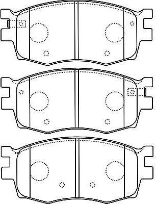 Kavo Parts BP-3031 - Əyləc altlığı dəsti, əyləc diski furqanavto.az