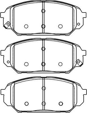 Kavo Parts BP-3038 - Əyləc altlığı dəsti, əyləc diski furqanavto.az