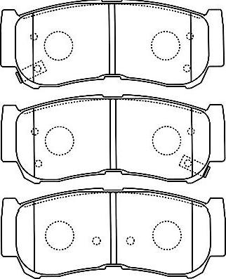 Kavo Parts BP-3033 - Əyləc altlığı dəsti, əyləc diski furqanavto.az