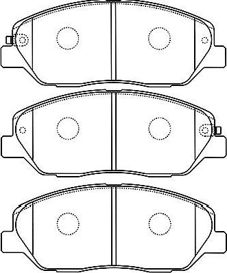 Kavo Parts BP-3032 - Əyləc altlığı dəsti, əyləc diski furqanavto.az