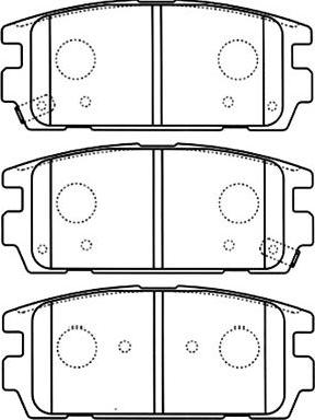 Kavo Parts BP-3022 - Əyləc altlığı dəsti, əyləc diski furqanavto.az