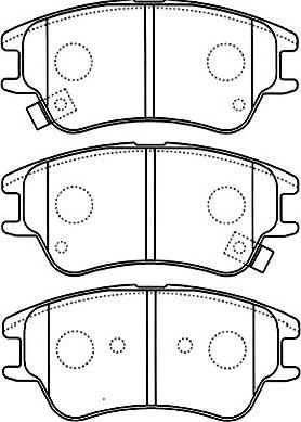 Kavo Parts BP-3027 - Əyləc altlığı dəsti, əyləc diski furqanavto.az